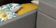 Rogelio Fabric RHS Pull Out Sofa Cum Bed In Slate Grey Colour With Storage