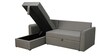 Rogelio Fabric RHS Pull Out Sofa Cum Bed In Slate Grey Colour With Storage