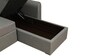 Rogelio Fabric LHS Pull Out Sofa Cum Bed In Slate Grey Colour With Storage