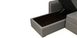 Rogelio Fabric RHS Pull Out Sofa Cum Bed In Slate Grey Colour With Storage