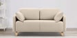 Roma Velve 2 Seater Sofa In Cream Colour