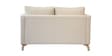 Roma Velvet  2 Seater Sofa In Cream Colour