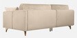 Roma Velvet RHS Sectional Sofa In Cream Colour