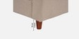 Roman Fabric 2 Seater Sofa In Neo Beige Colour Roman Fabric 2 Seater Sofa In Neo Beige Colour