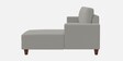 Roman Fabric LHS Sectional Sofa In Misty Grey Colour