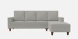 Roman Fabric LHS Sectional Sofa In Misty Grey Colour
