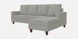 Roman Fabric LHS Sectional Sofa In Misty Grey Colour