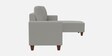 Roman Fabric LHS Sectional Sofa In Misty Grey Colour