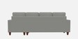 Roman Fabric LHS Sectional Sofa In Misty Grey Colour