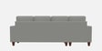 Roman Fabric RHS Sectional Sofa In Misty Grey Colour