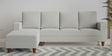 Roman Fabric RHS Sectional Sofa In Misty Grey Colour