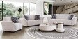 Romania Fabric 2 Seater Sofa In Frosty white Colour