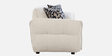 Romania Fabric 3 Seater Sofa In Frosty white Colour