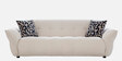 Romania Fabric 3 Seater Sofa In Frosty white Colour