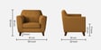 Rome Velvet  SofaSet  In Brown Color(3+1+1)