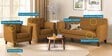 Rome Velvet  SofaSet  In Brown Color(3+1+1)