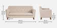 Rome Velvet  Sofa Set In Camel Beige Color(3+1+1)