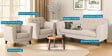 Rome Velvet  Sofa Set In Camel Beige Color(3+1+1)