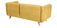 Romina Fabric 3 Seater Sofa in Yellow Colour