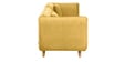 Romina Fabric 3 Seater Sofa in Yellow Colour