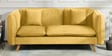 Romina Fabric 3 Seater Sofa in Yellow Colour