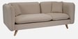 Romina Fabric LHS Sectional Sofa (2 + Lounger) In Beige Colour