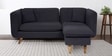 Romina Fabric LHS Sectional Sofa (2 + Lounger) In Charcoal Grey Colour