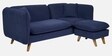 Romina Fabric LHS Sectional Sofa (2 + Lounger) In Navy Blue Colour