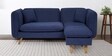 Romina Fabric LHS Sectional Sofa (2 + Lounger) In Navy Blue Colour
