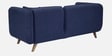Romina Fabric LHS Sectional Sofa (2 + Lounger) In Navy Blue Colour