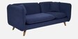 Romina Fabric LHS Sectional Sofa (2 + Lounger) In Navy Blue Colour