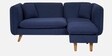 Romina Fabric LHS Sectional Sofa (2 + Lounger) In Navy Blue Colour