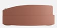 Romona Boucle Fabric 3 Seater Curve Sofa In Plum Peach Colour