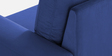 Rossary Fabric Sofa Cum Bed in Navy Blue Colour with Storage