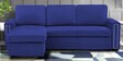 Rossary Fabric Sofa Cum Bed in Navy Blue Colour with Storage