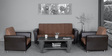 Rossini 3+1+1 Sofa Set in Dark Brown Colour