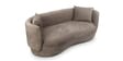Rosy Arc 3 Seater Sofa In Brown Color