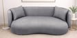 Rosy Arc 3 Seater Sofa In Grey Boucle Color