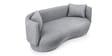 Rosy Arc 3 Seater Sofa In Grey Boucle Color