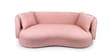 Rosy Arc 3 Seater Sofa In Pink Color