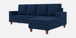 Roman Fabric LHS Sectional Sofa In Cobalt Blue Colour Roman Fabric LHS Sectional Sofa In Cobalt Blue Colour