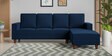 Roman Fabric LHS Sectional Sofa In Cobalt Blue Colour Roman Fabric LHS Sectional Sofa In Cobalt Blue Colour