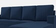 Roman Fabric LHS Sectional Sofa In Cobalt Blue Colour Roman Fabric LHS Sectional Sofa In Cobalt Blue Colour