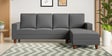 Roman Fabric LHS Sectional Sofa In Ash Grey Colour Roman Fabric LHS Sectional Sofa In Ash Grey Colour
