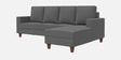 Roman Fabric LHS Sectional Sofa In Ash Grey Colour Roman Fabric LHS Sectional Sofa In Ash Grey Colour