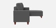 Roman Fabric LHS Sectional Sofa In Ash Grey Colour Roman Fabric LHS Sectional Sofa In Ash Grey Colour