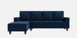 Roman Fabric RHS Sectional Sofa In Dark Blue Colour Roman Fabric RHS Sectional Sofa In Dark Blue Colour