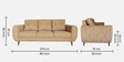 Royal Chester Velvet 3 Seater Sofa in Mustard Colour