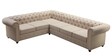 Royal Fabric Corner Sofa in Beige Colour in C Shape