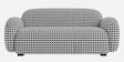 Royale Contemporary Houndstooth 2 Seater Polyester Upholstered Sofa In Geometric Pattern